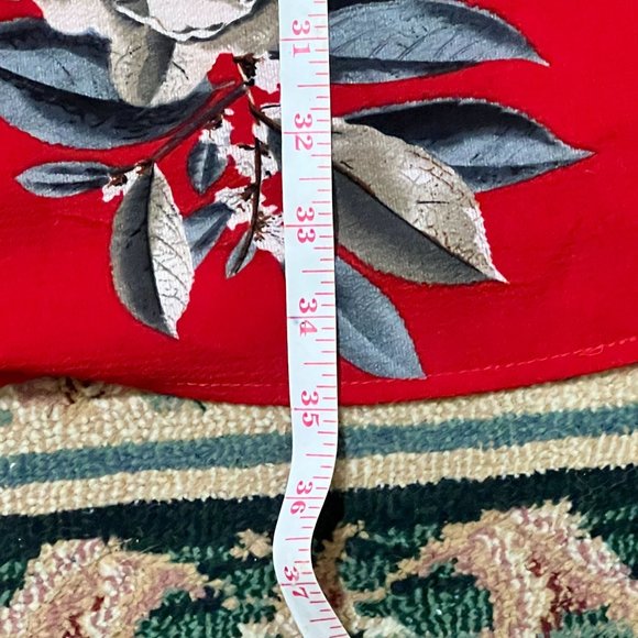 UMGEE Red Floral Sleeveless Blouse Tunic - Picture 9 of 10